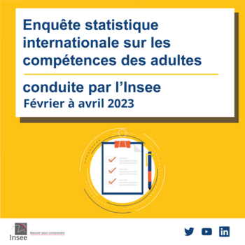 Une enquête internationale sur les compétences des adultes conduite par l'INSEE